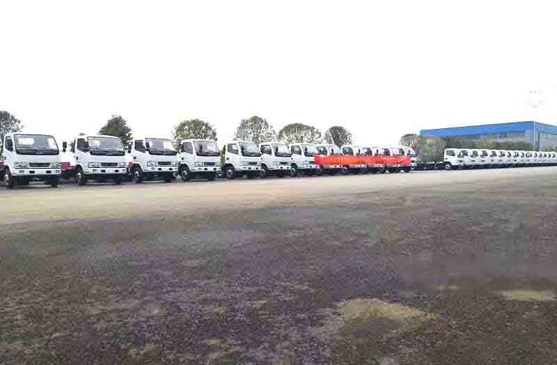 程力特種汽車制造廠100臺(tái)輕卡出口中東國(guó)家